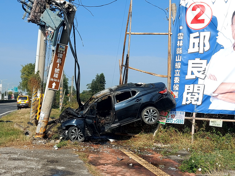 雲林蒜頭地標車禍　兩車碰撞一人不治