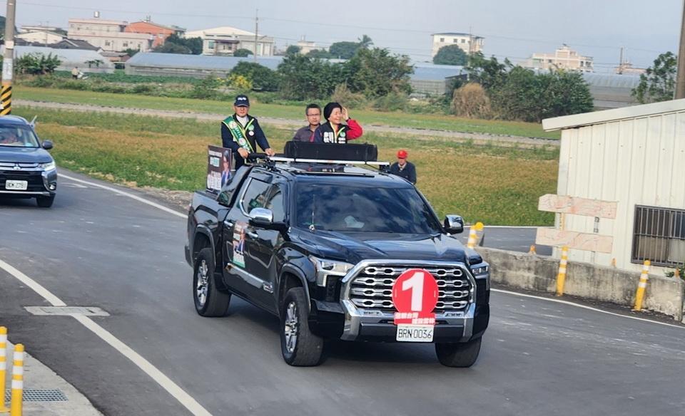 劉建國莿桐鄉掃街拜票尋求連任　　　