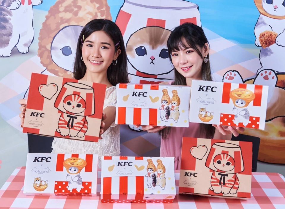 KFC全球獨家造型　貓福珊迪邀全民「一起K哇伊」