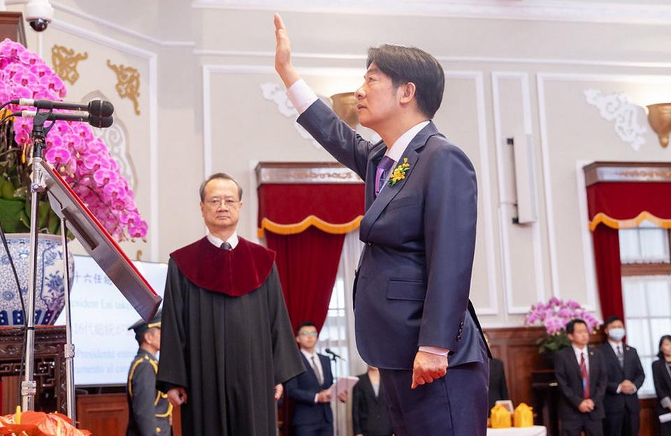賴清德、蕭美琴宣誓就職第16任正副總統　韓國瑜院長授予國璽儀式