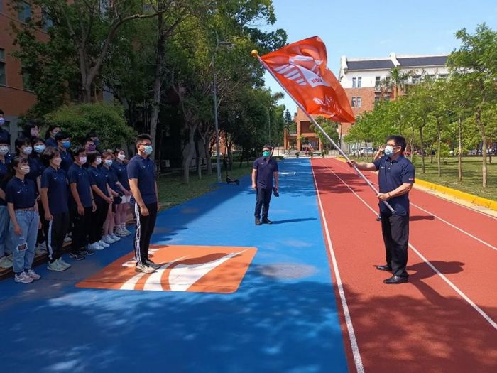 金門大學舉行111年全大運授旗 參賽選手鬥志昂揚