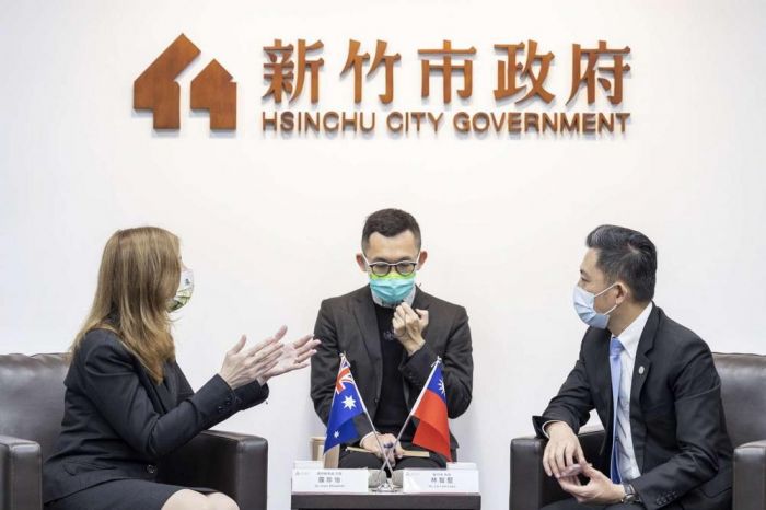 澳洲駐臺代表露珍怡拜會竹市長盼推動台澳師資培訓合作