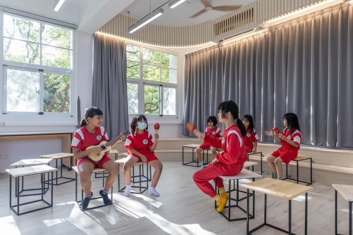 美感設計導入校園 台東大武、富山國小教室華麗變身