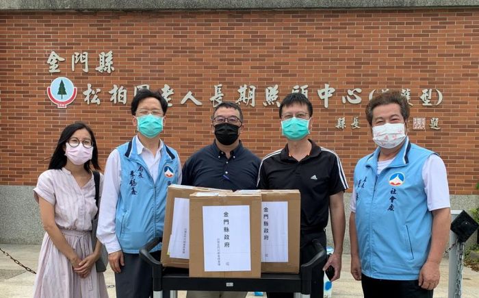 金門縣府偕同金門醫院關切地區各機構防疫整備