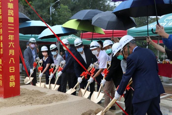 金門大學棒壘球打擊練習場興建動土 營照優質校園運動環境