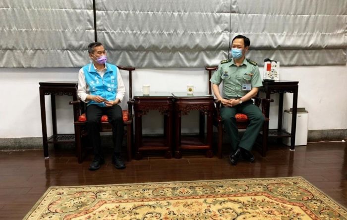 新竹榮服處長沈立忠拜會新竹後指部凝聚共識建置合作平台