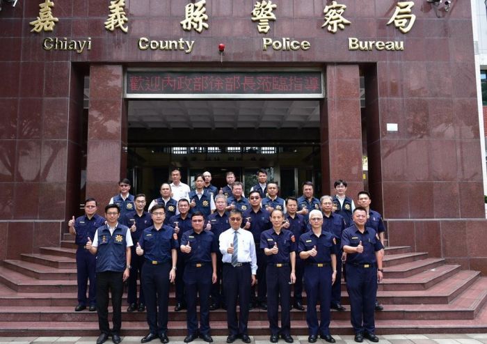 內政部長徐國勇至嘉義縣期勉員警查賄制暴工作