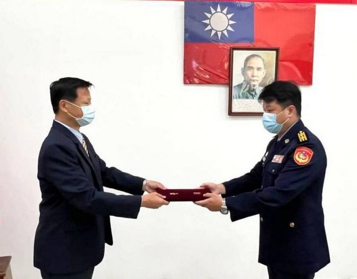 澎湖第七岸巡隊新任隊長甘禮維宣誓就職