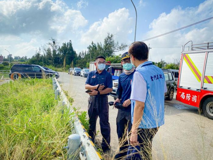 金門田埔水庫工人施工不慎落水尋獲不治