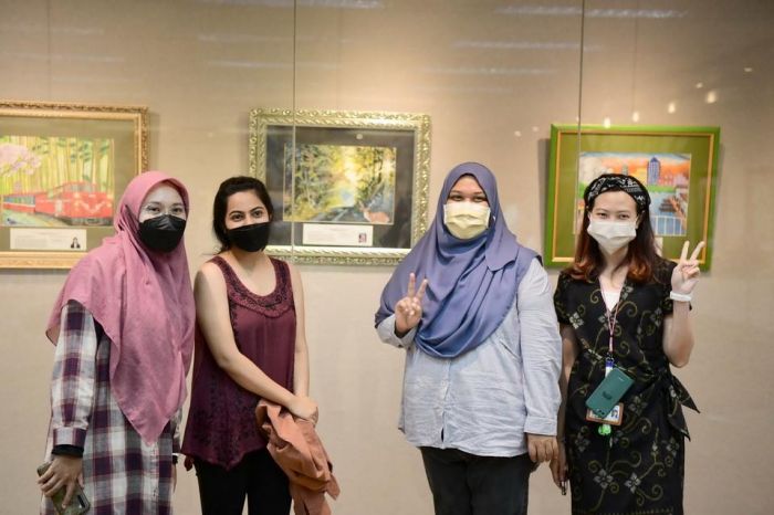 屏東科大「你融我容」外籍生特色繪畫比賽畫展