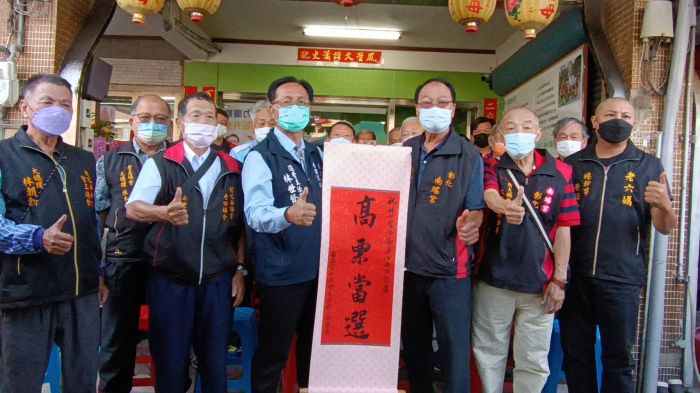 強調清白 彰化市南瑤宮十個媽會幹部聲援林世賢