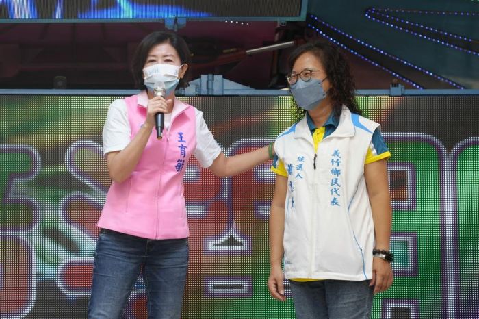 王育敏參加義竹鄉代蕭惠薰、鹿草鄉長候選人黃軒凱競服處成立呼籲在野團結翻轉嘉義