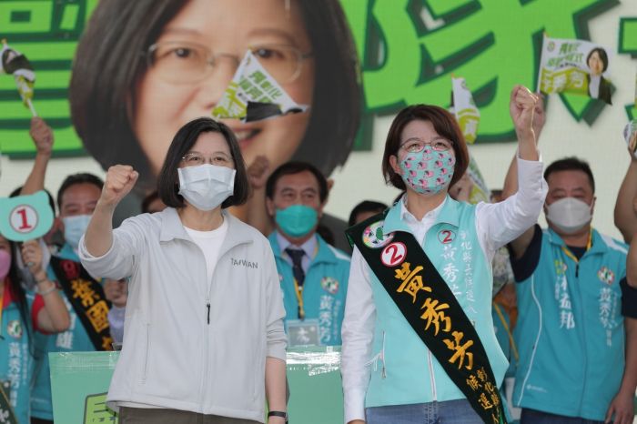 黃秀芳造勢大會 蔡英文、賴清德南下彰化站台