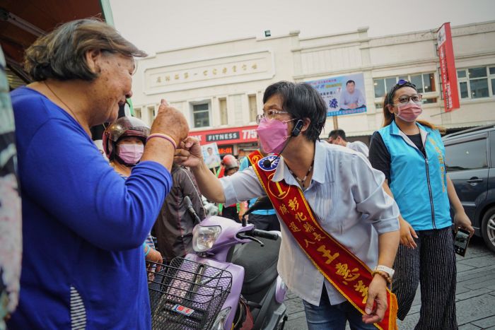 王惠美南北彰奔走 呼籲支持民眾務必出門投票