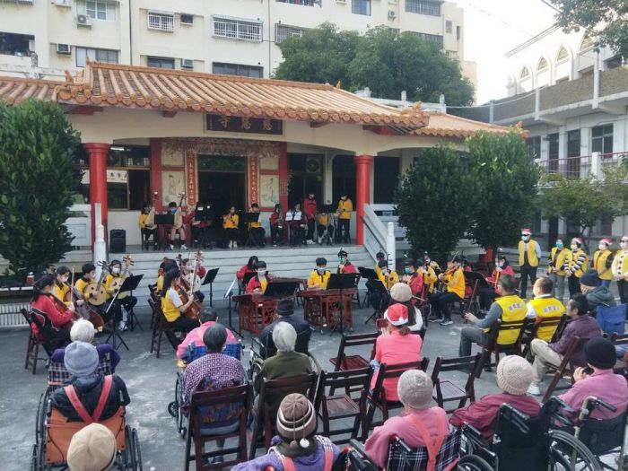 寒冬音樂會 嘉義國樂班博愛仁愛之家送暖意