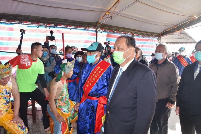 湖西菓葉聖帝廟三府千歲送王 陳光復祈福國泰民安