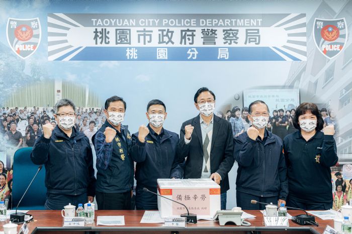張善政赴桃園分局視察　盼槍擊案盡速取得進展