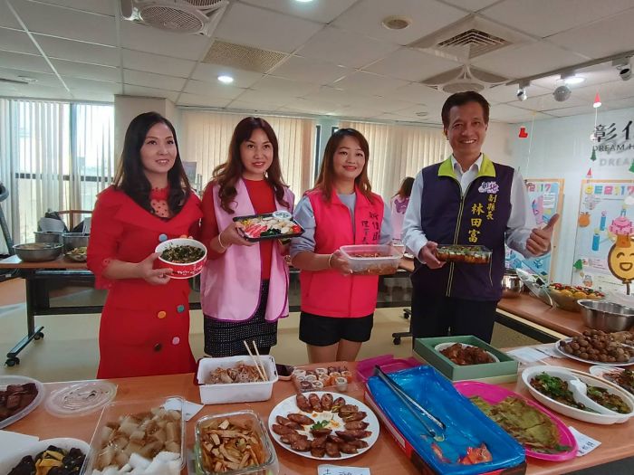 一家一菜共享幸福家鄉味 新住民家庭年終聯誼宛如聯合國美食展