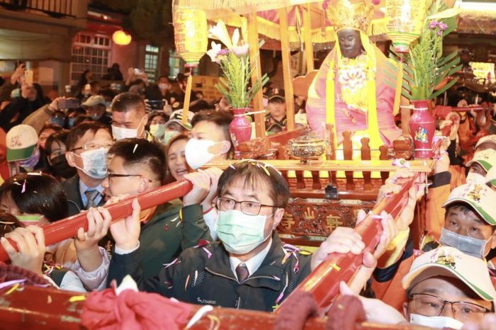 東山迎佛祖遶境 黃偉哲恭送佛祖啟駕回鑾碧軒寺