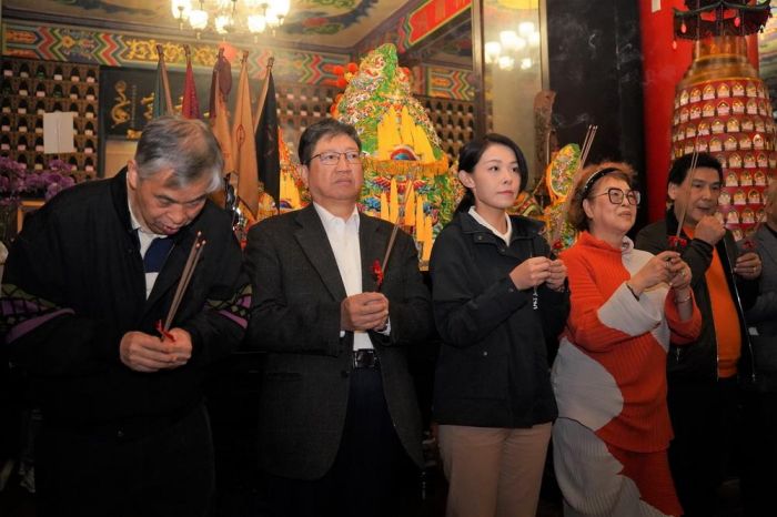 普天宮補運大法會 楊文科 高虹安祈求縣市合作發展順利