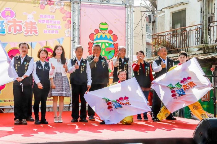 溪手逛市集 溪口北極殿前元宵市集熱鬧登場