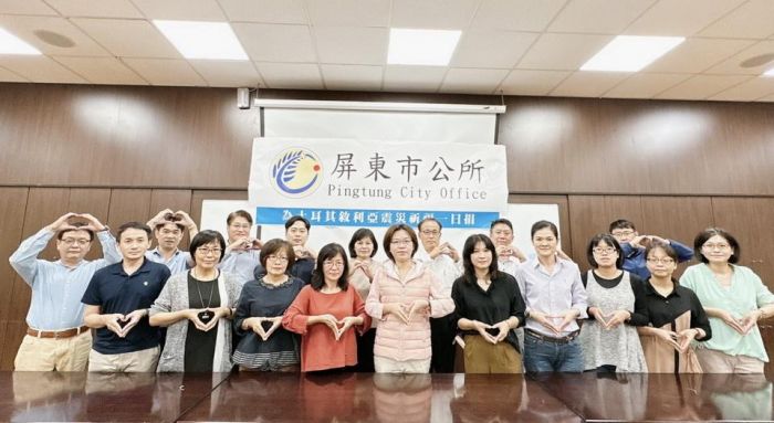 為土耳其敘利亞震災祈福 屏東市長周佳琪號召主管一日捐