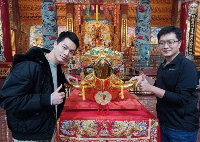 馬公山水上帝廟 得主迎回金靈龜