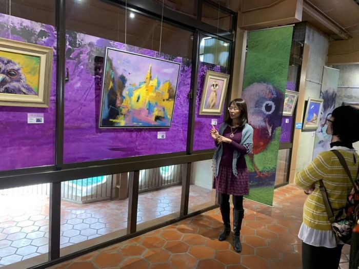 《綺麗 詠嘆調》曾淑娟油畫展開幕 九族展出療愈畫展