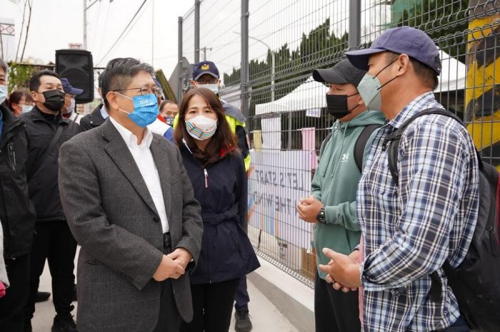 全中運網球選手受傷 楊文科視察球場關心賽況