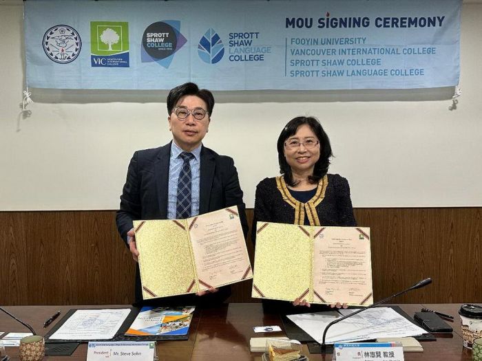 拓展學子國際視野！　輔英科大與加拿大學院MOU合作