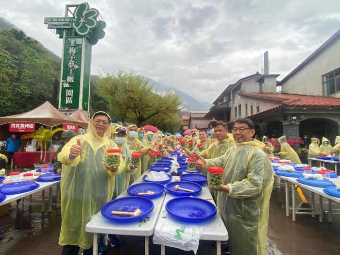 南投梅子節開幕　近千親子雨中歡樂體驗手作脆梅