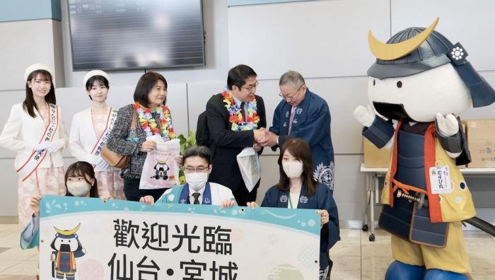 台南直飛日本仙台包機首航　黃偉哲：盼兩市交流更頻