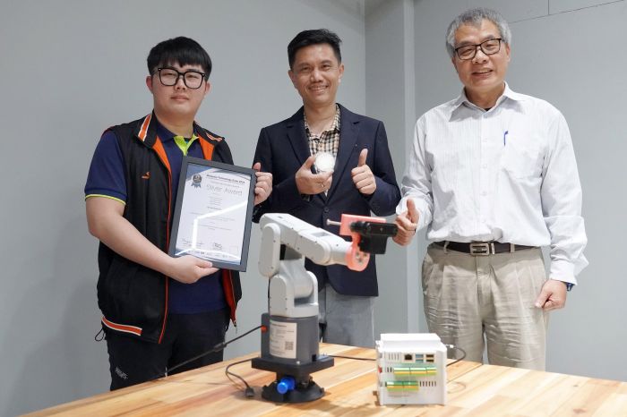 大葉大學產學攜手 水果採摘機器人獲馬來西亞發明展銀牌