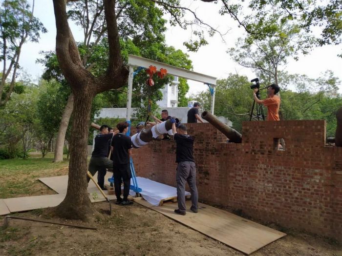 新竹公園「5座逾百年古砲」砲體鏽蝕委託台藝大修復
