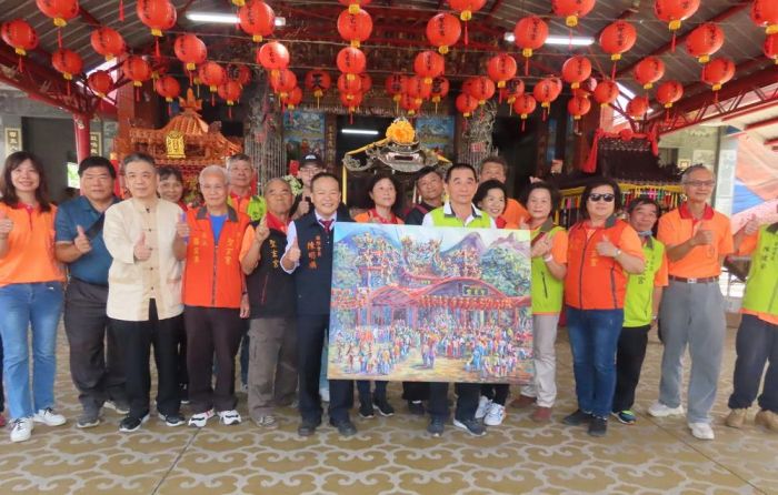 國際畫家陳明順彩繪東方信仰之美 將台灣廟宇文化推向國際