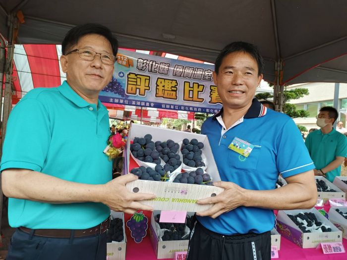 行銷推廣彰化葡萄 彰化縣優質溫室早春葡萄評鑑冠軍揭曉