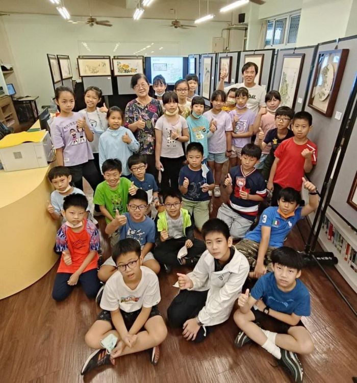 陳秀鳳彩墨畫個展27件彩墨創作　了解四季花卉生態有趣故事