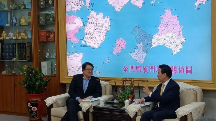 內政部長林右昌蒞金考察  金門縣府提三大計畫