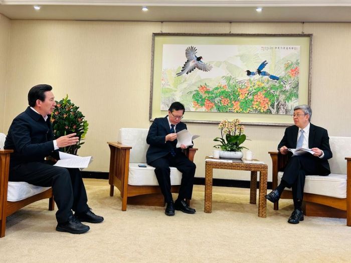 金門縣長陳福海拜會陳建仁院長 爭取六大建設與訴求