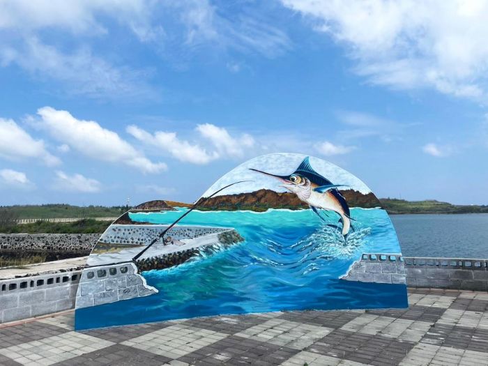 澎湖旅遊新亮點　菜園3D彩繪區體驗藝術饗宴