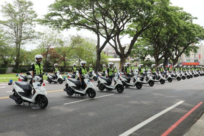  嘉縣警局購140輛巡邏機車 員警執勤大躍進