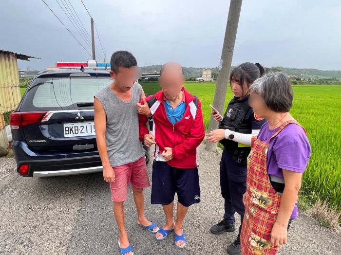 7旬失智老翁走失停留街頭　竹南警協尋助返家