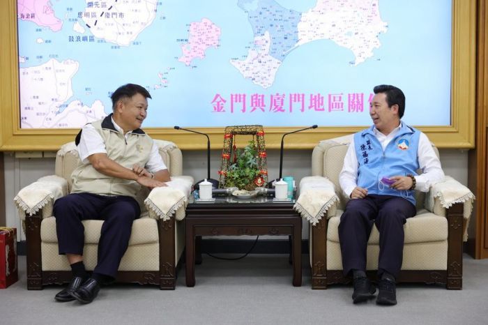 退輔會副主委李文忠拜會金門縣府 陳福海爭取金門榮民之家