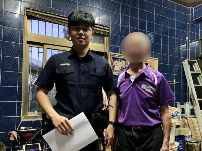 老翁晨運整日未歸　熱心民眾發現帶往警所通報