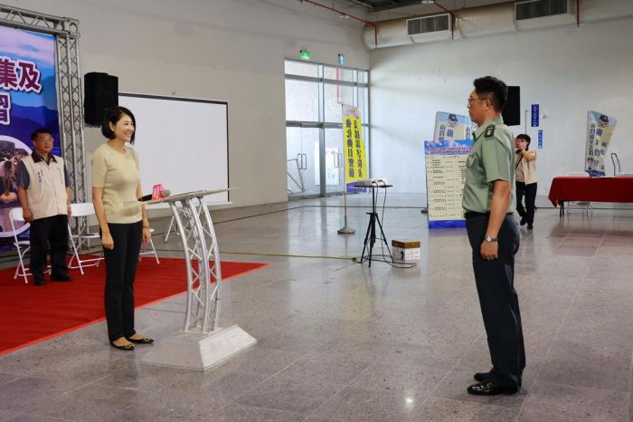 南投縣替代役男召集演訓　許淑華到場勉勵