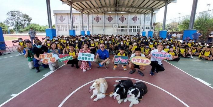 忠和國中邀張榮發慈善基金會 台灣搜救協會辦防災教育活動