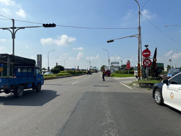 交流道號誌燈深夜故障　西螺警持續8hs接力交整
