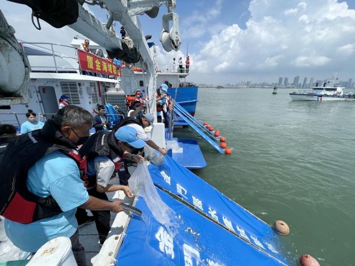 海域共榮增殖放流　金廈魚苗放流復育漁業永續