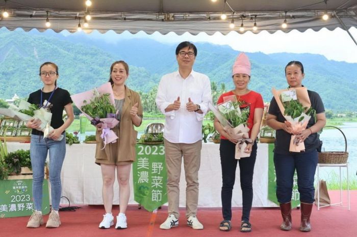 美濃野菜節熱鬧開幕　陳其邁力邀至「野蓮王國」體驗美濃特色