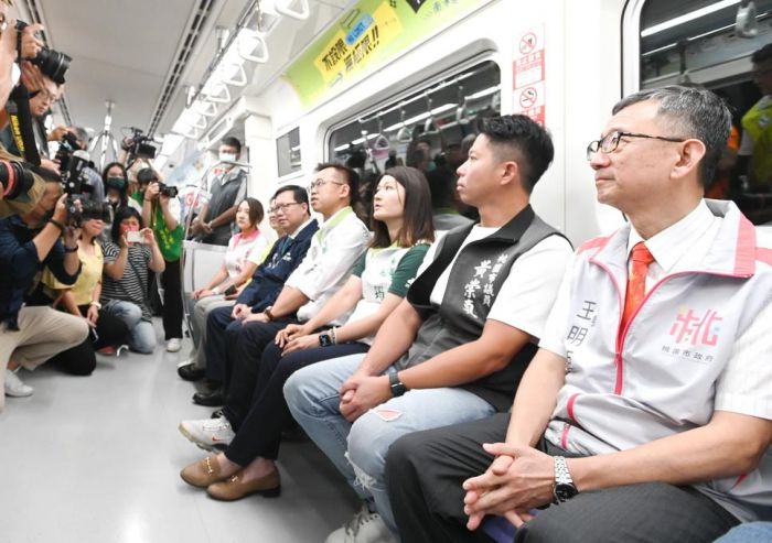 鄭文燦視察機場捷運　A22老街溪站7/31正式通車